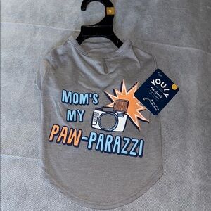 Youly Gray Dog Shirt - Mom's My Paw-Parazzi